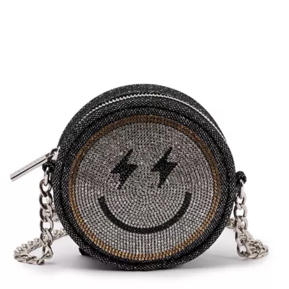 Smiley Face Silver and Gold Chain Bag